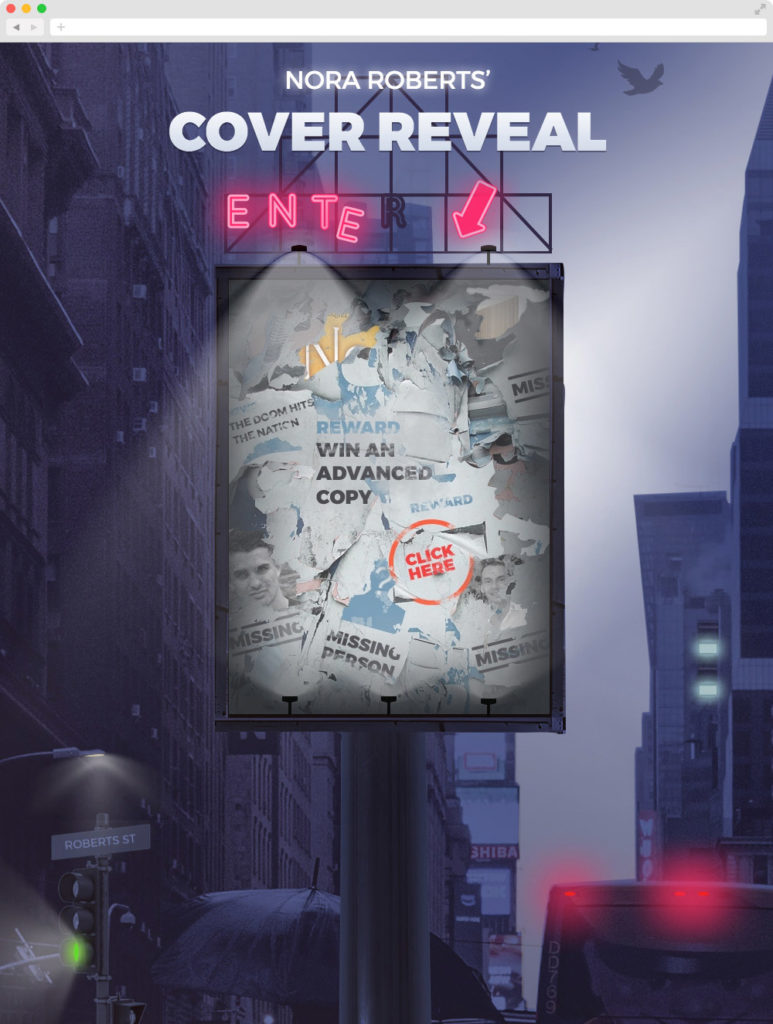 Macmillan Publishers Nora Roberts Cover reveal promotion