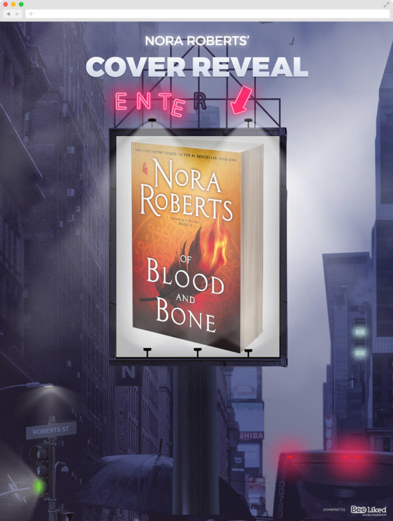 Macmillan Publishers Nora Roberts Cover reveal promotion