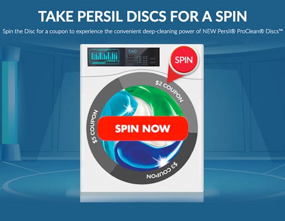 Persil Spin the Wheel for discounts Promotion