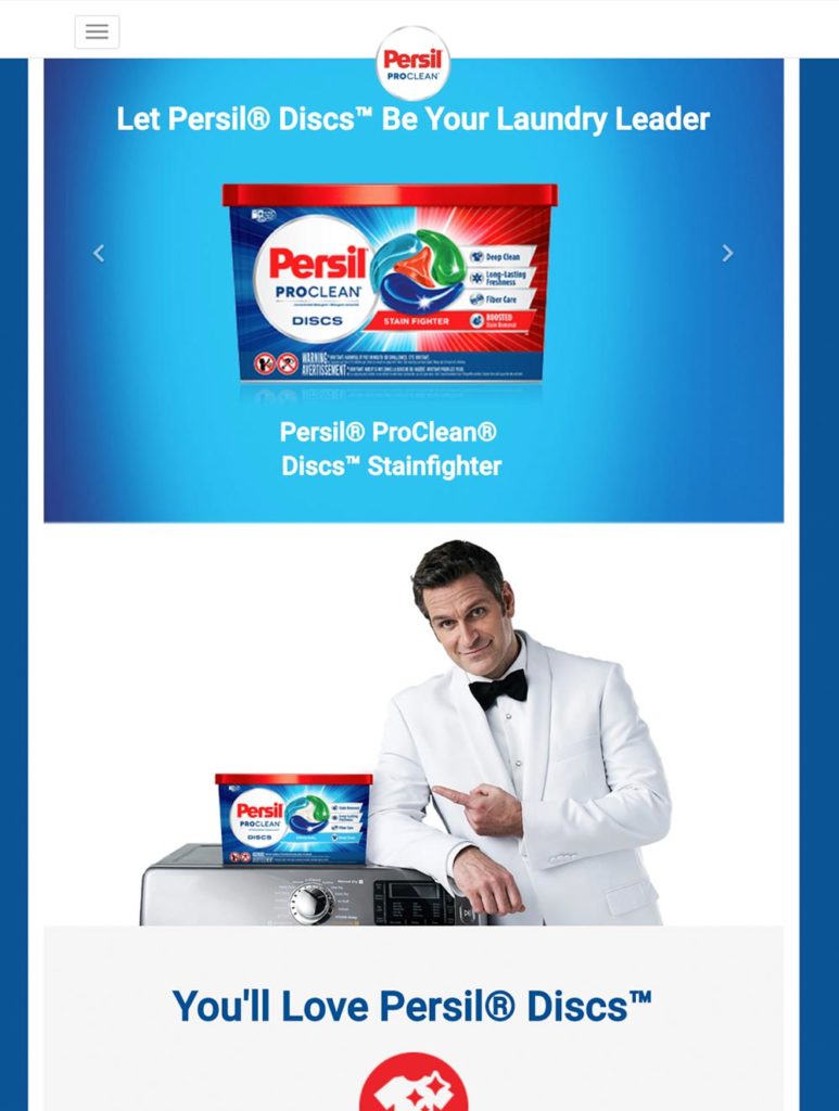 Persil Discs Promotion screenshot