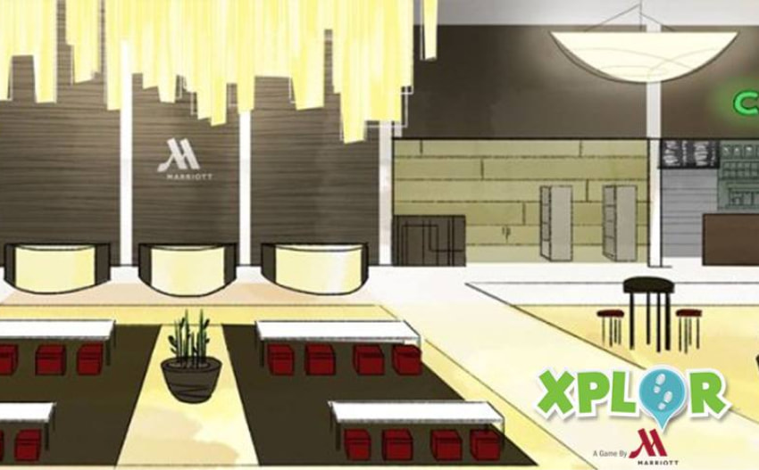 screenshot from Marriott's game named Xplor
