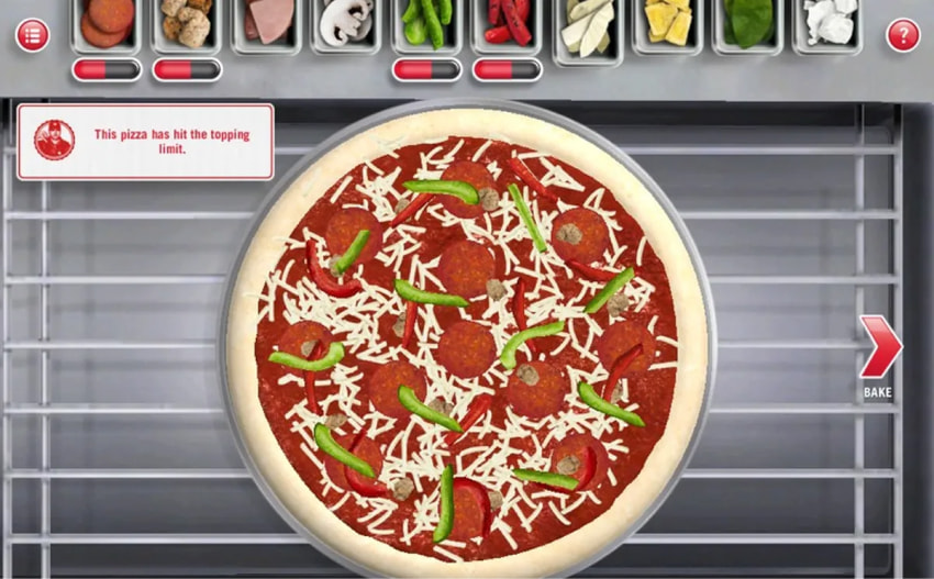 Domino's game Pizza Hero screenshot  