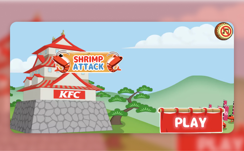 KFC Shrimp attack. gamification in action