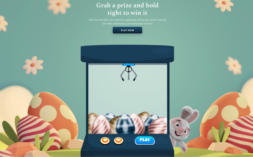 Grab a prize gamification example