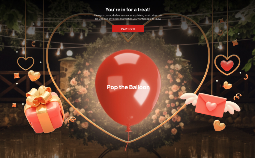 Pop the balloon - gamification example