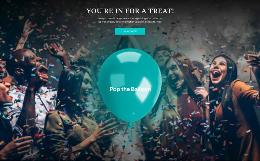 Pop the Balloon gamification