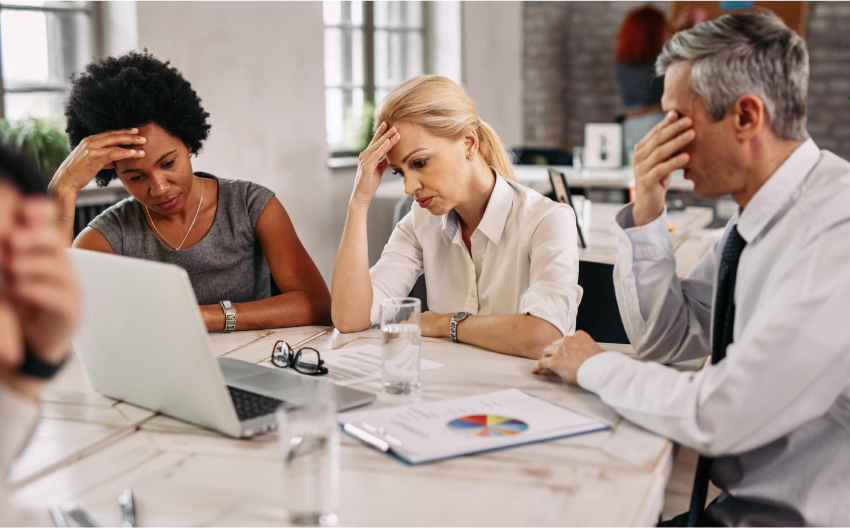 workers feeling stressed at work