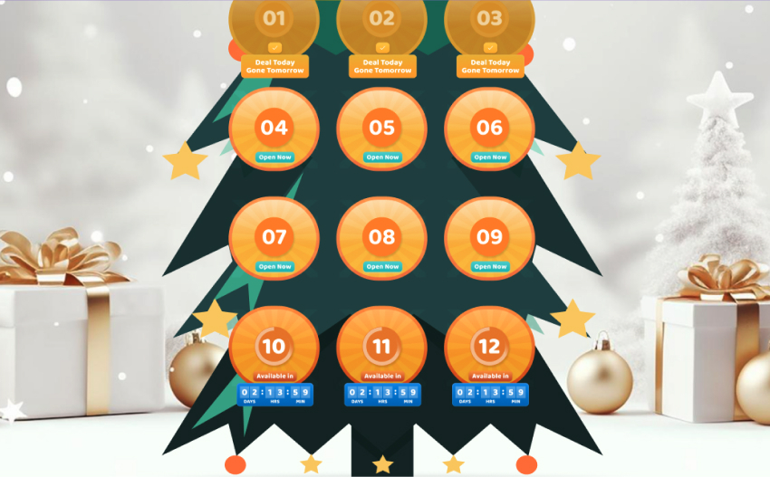Game-based promotions 2025 advent calendar