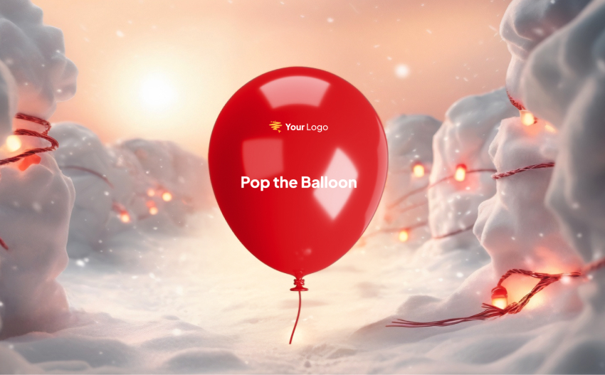interactive promotions pop red balloon