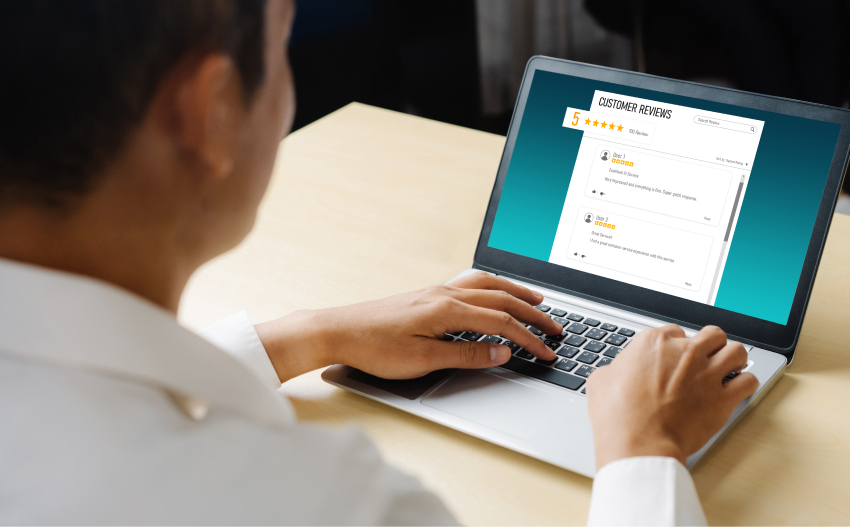 Person filling a form on Laptop