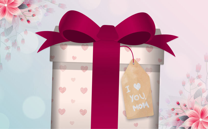 Mother’s Day gift promotion with love message