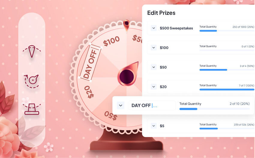 Spin wheel promotions for Mother’s Day to increase brand engagement