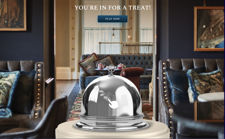 Bell-themed game screen promoting interactive rewards at BCB Brooklyn 2025.