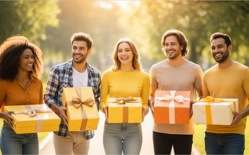 Team celebrating universal rewards program with the best channel partner incentives