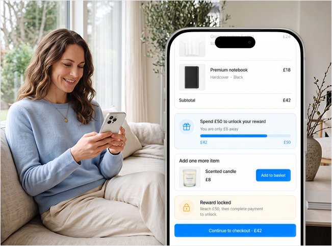 First purchase verified in the customer journey.
