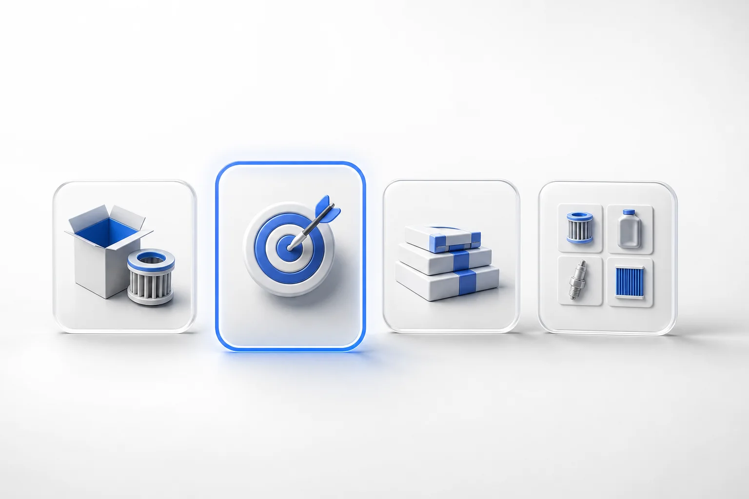 Parts products and sales targets for a dealer incentive program