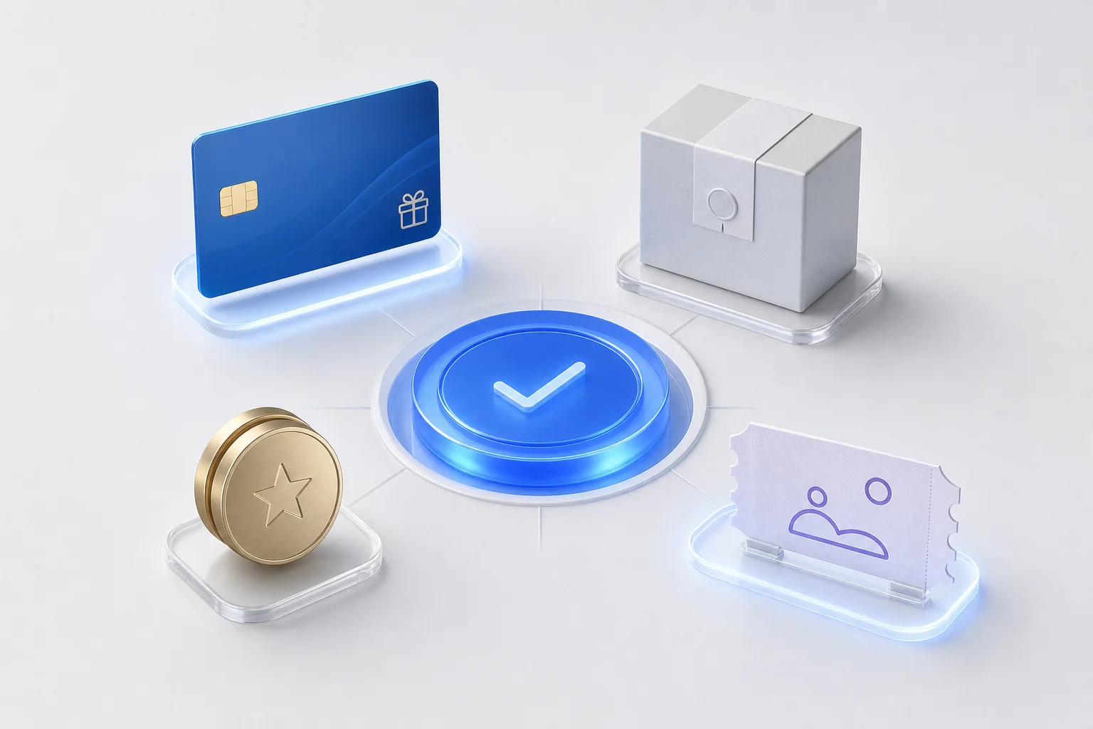 Digital gift card, physical gift, virtual currency and experience reward options
