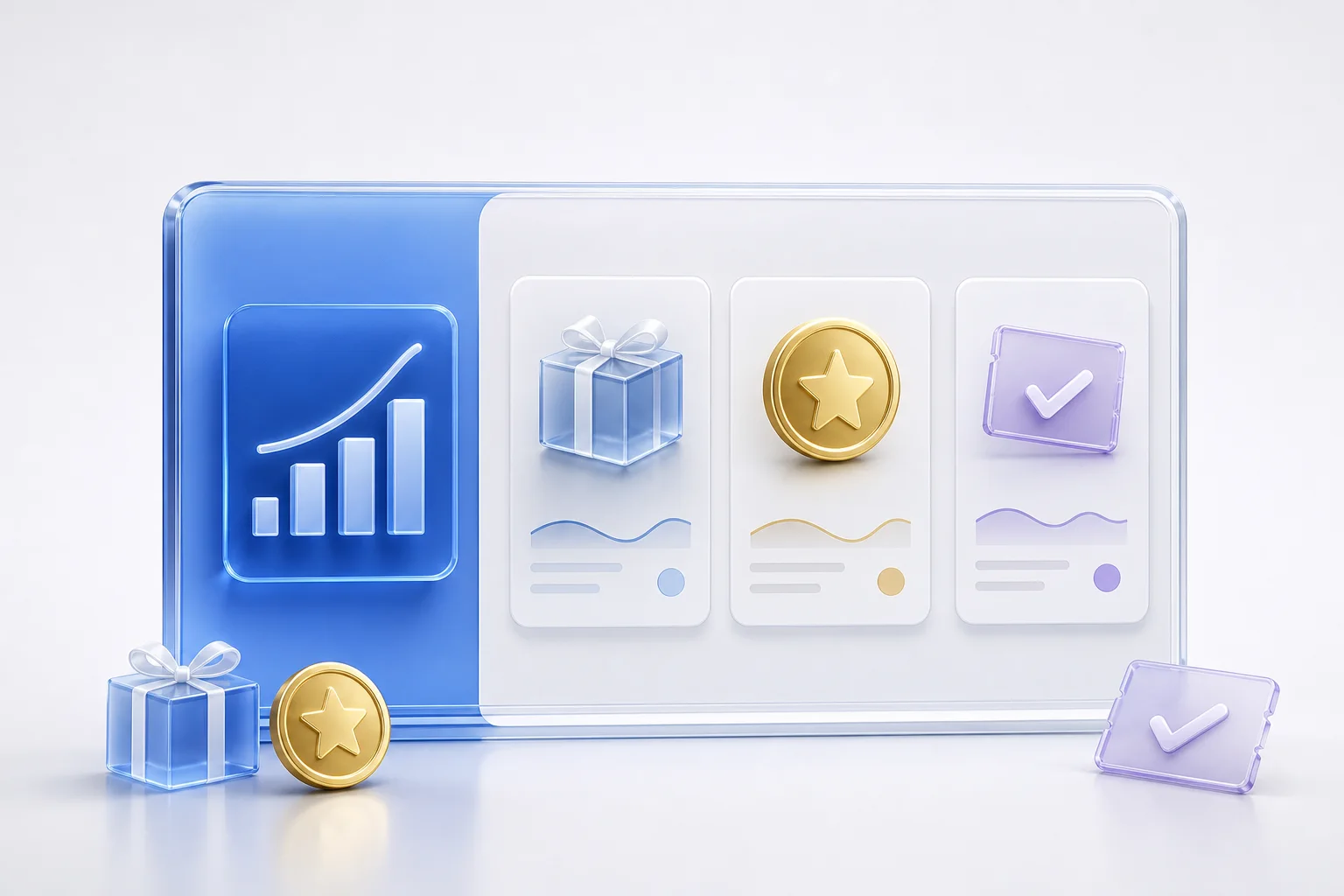 Dashboard monitoring gift, currency and reward activity