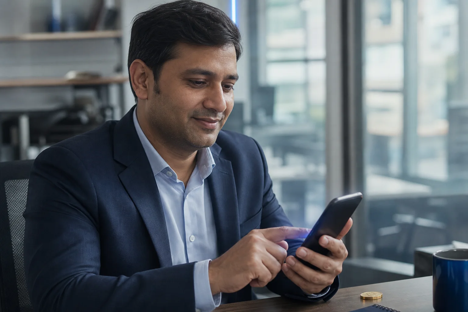 Individual channel partner receiving a digital reward on a smartphone