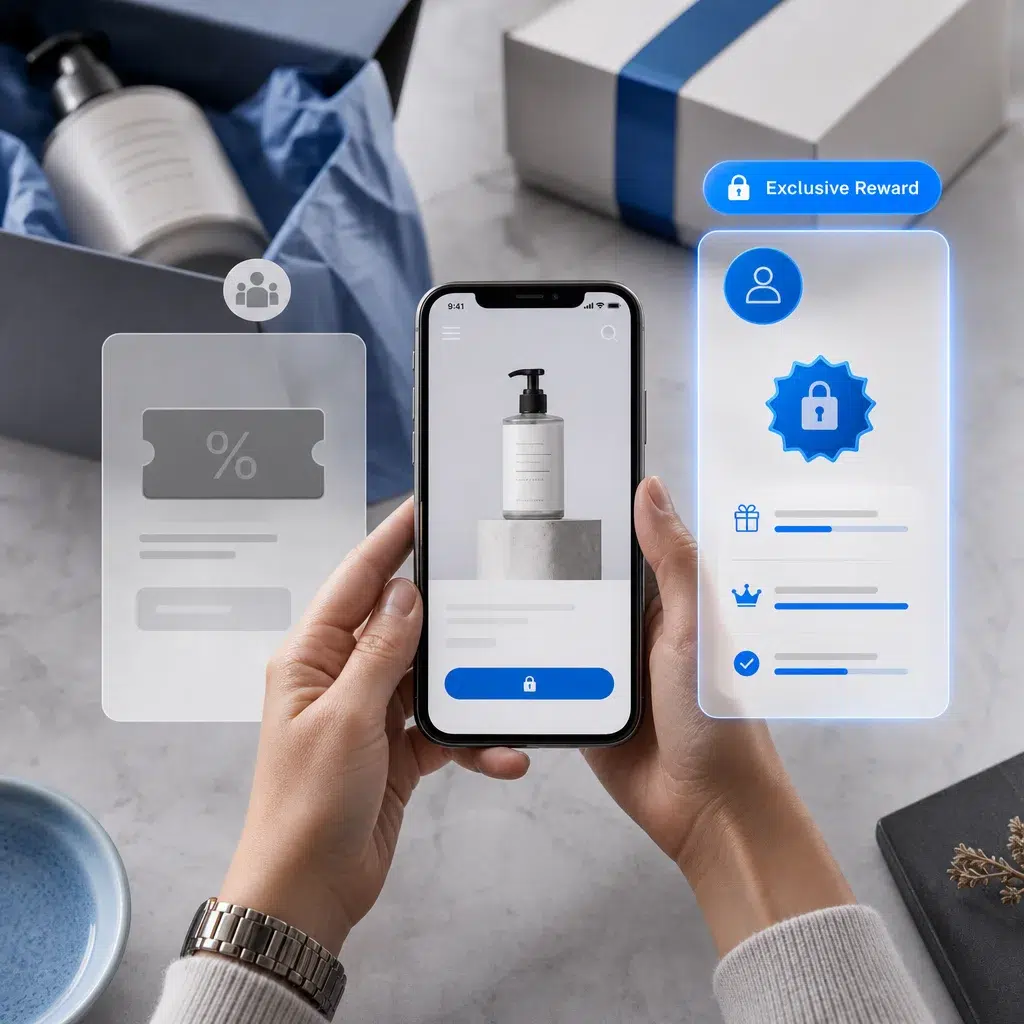 Exclusive branded reward experience displayed on a smartphone