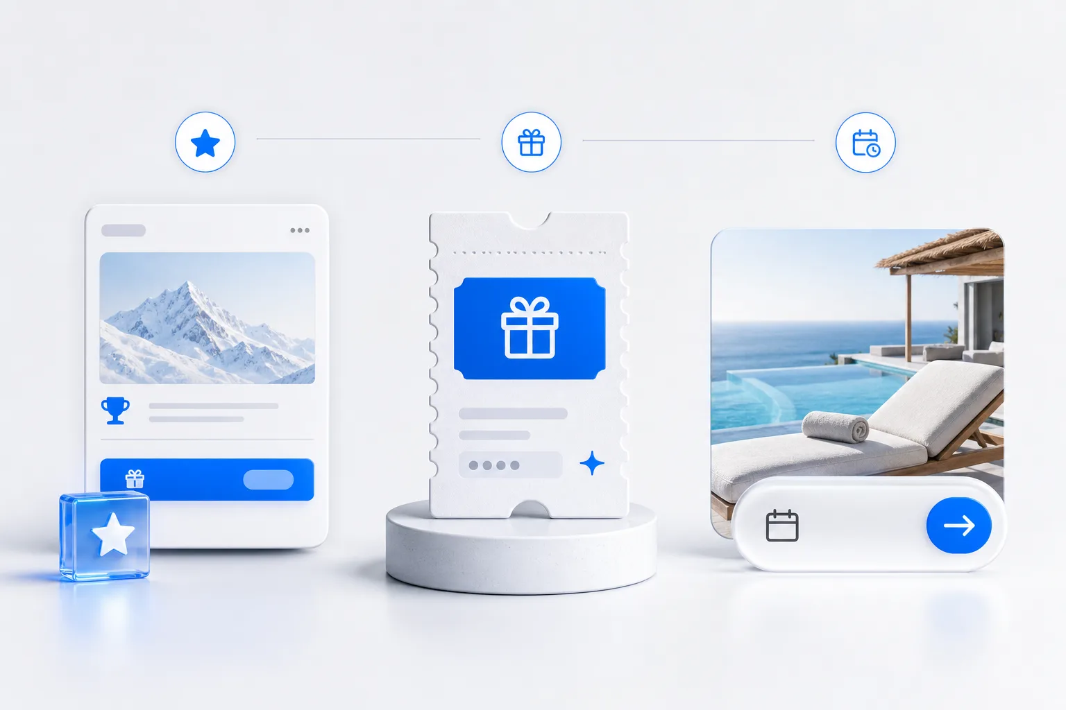Seasonal reward journey connecting an offer to a future hotel stay