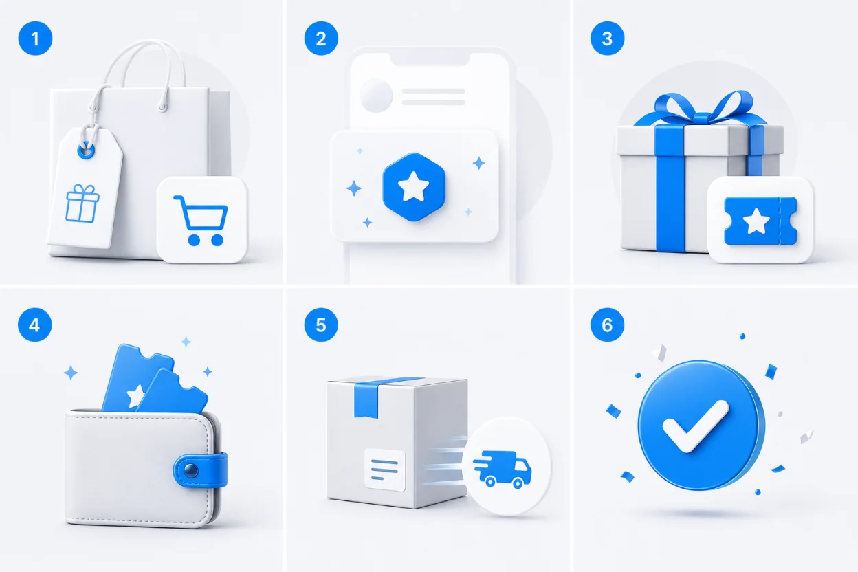 Campaign journey illustrating how customers are encouraged to complete a qualifying purchase.