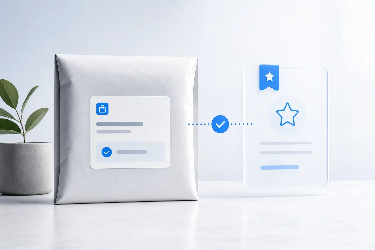 Subscription package and reward confirmation for the qualifying action
