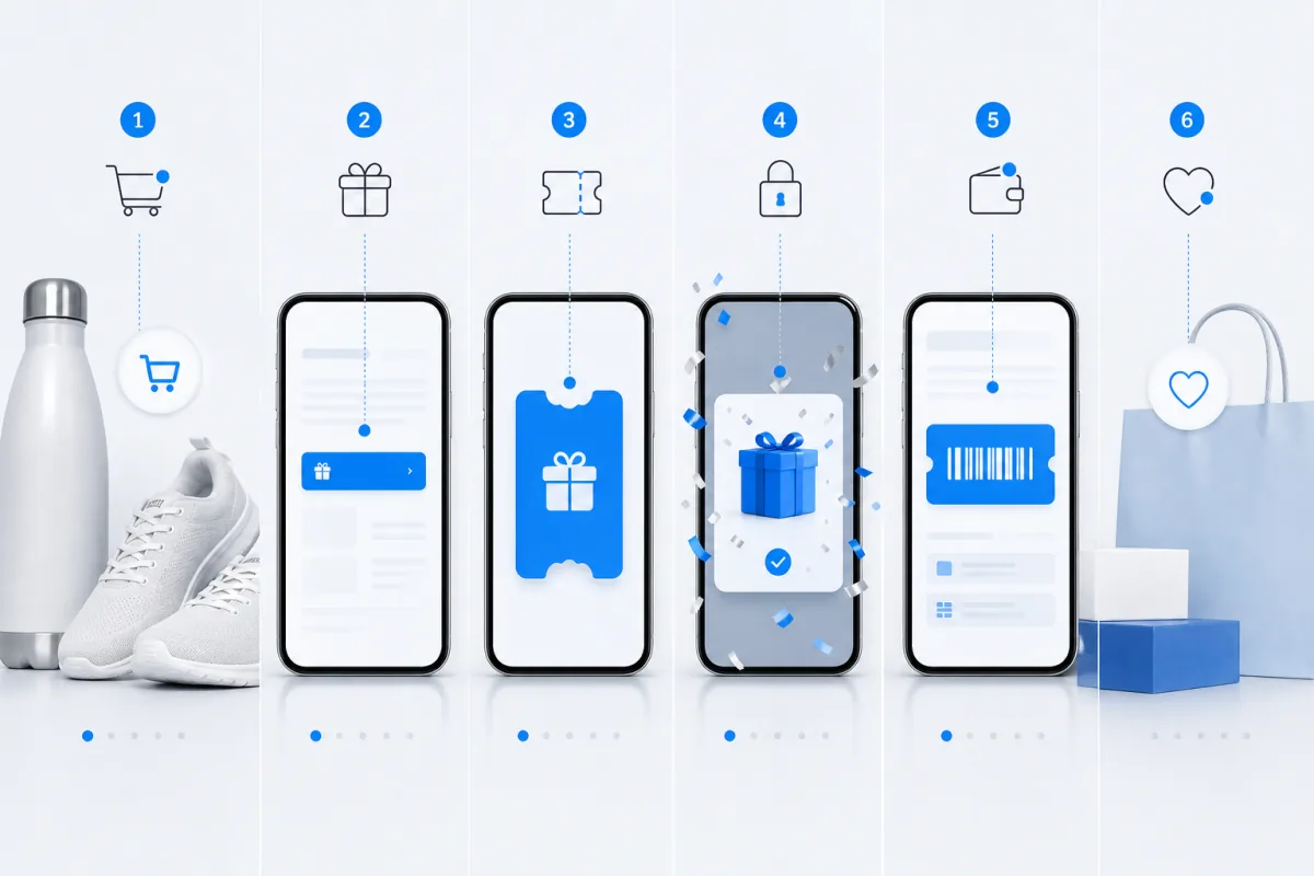 Interactive reward experience connected to the customer purchase journey