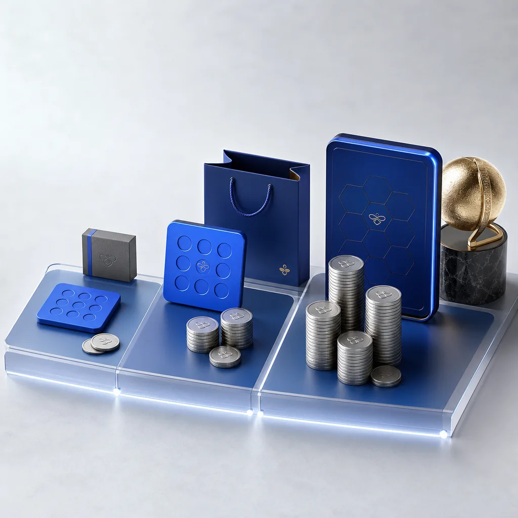 Tiered points-to-play experiences with different token costs and reward values.