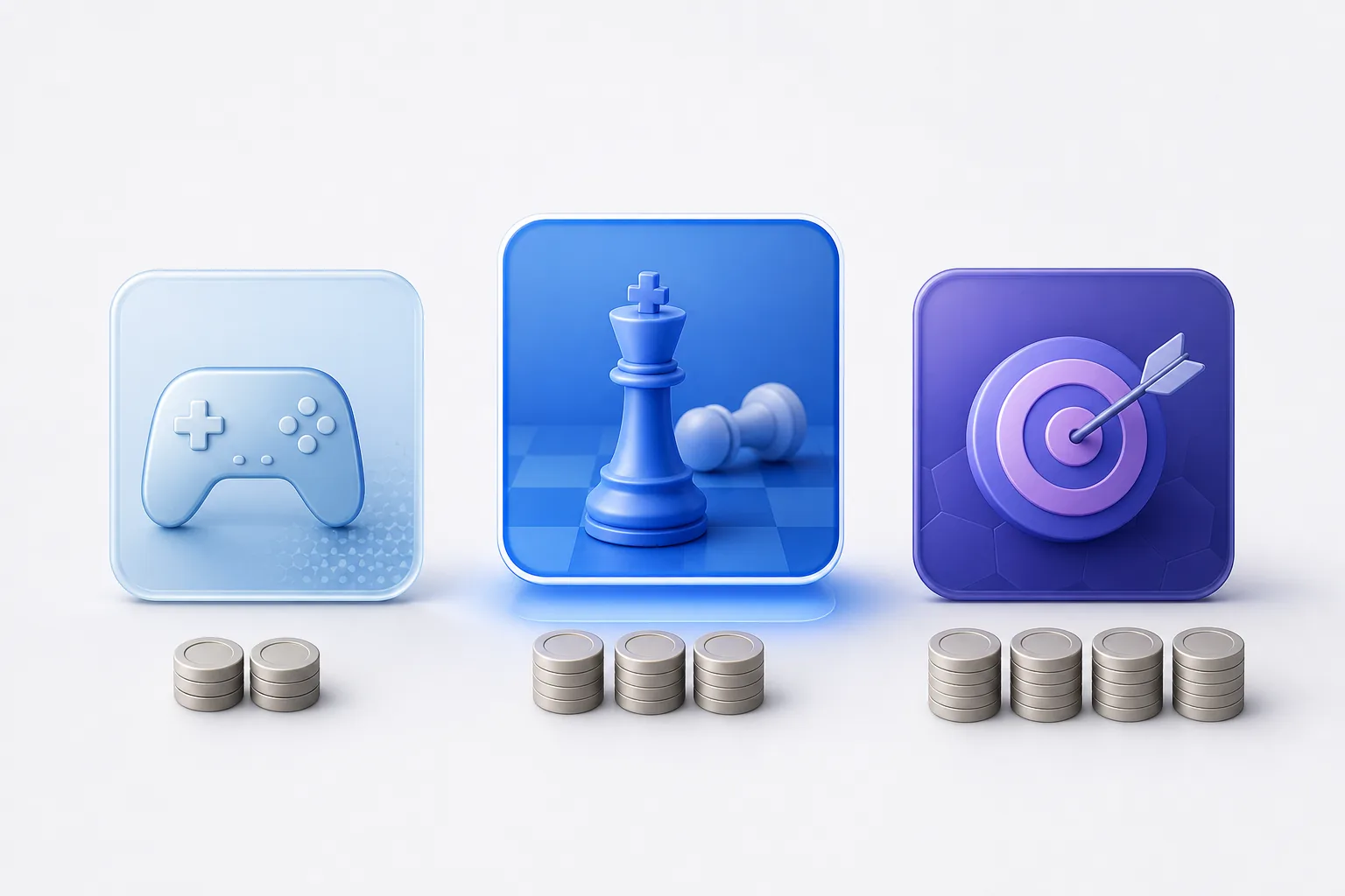 Points-to-play game options displayed with different points prices.