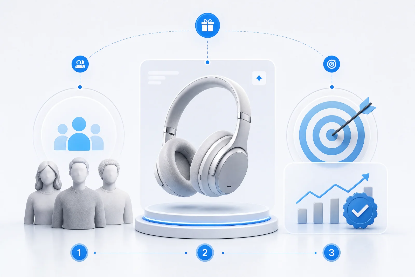 Product launch objective connecting audience, product and commercial outcome