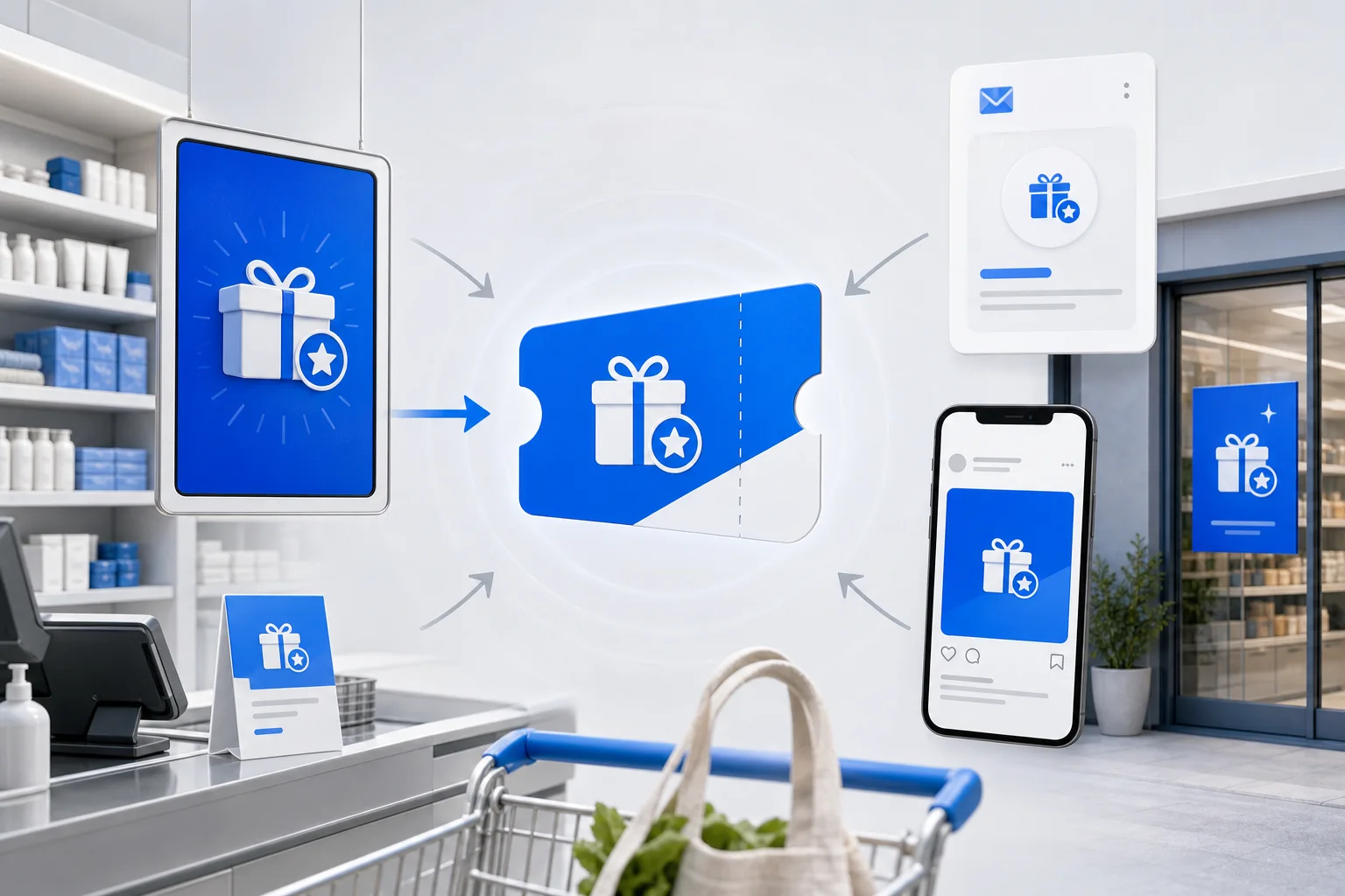 Branded reward experience available across in-store, mobile, email and social channels