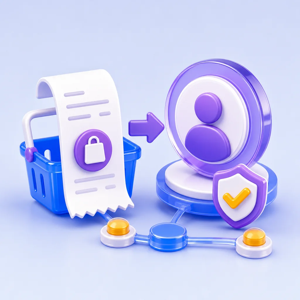 Permissioned retail customer profiles flowing into a database