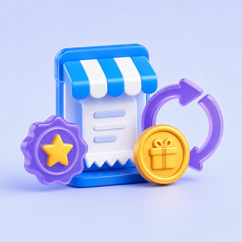 Retail store, receipt, repeat purchase and loyalty reward