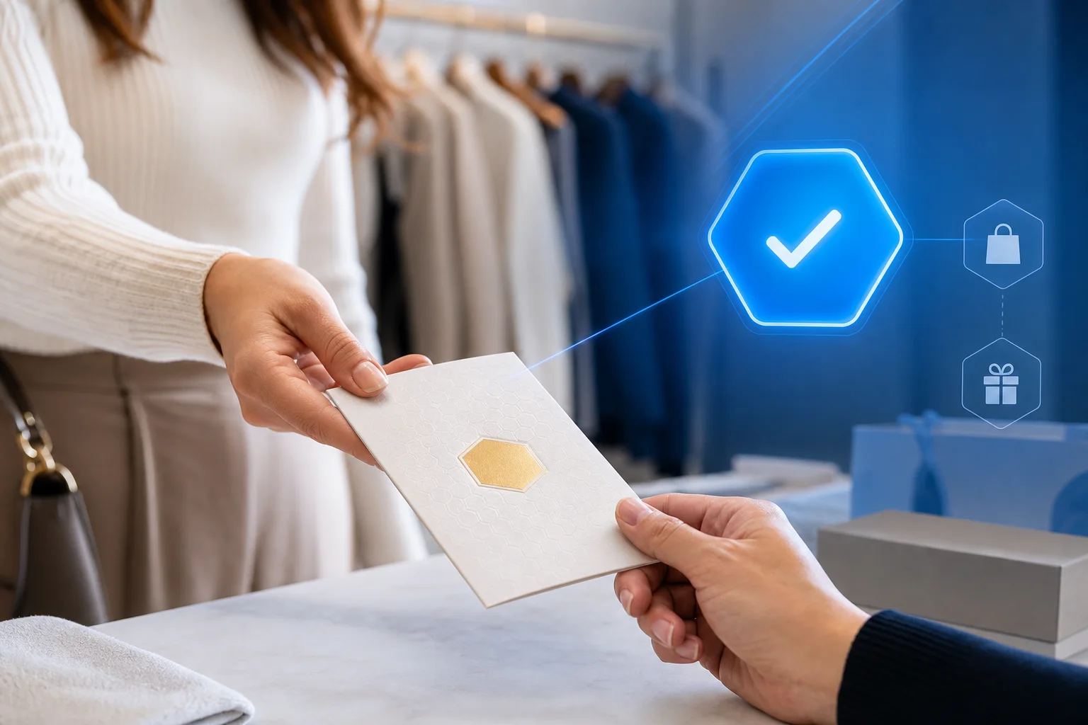 Send or surface the loyalty invitation through a permitted channel