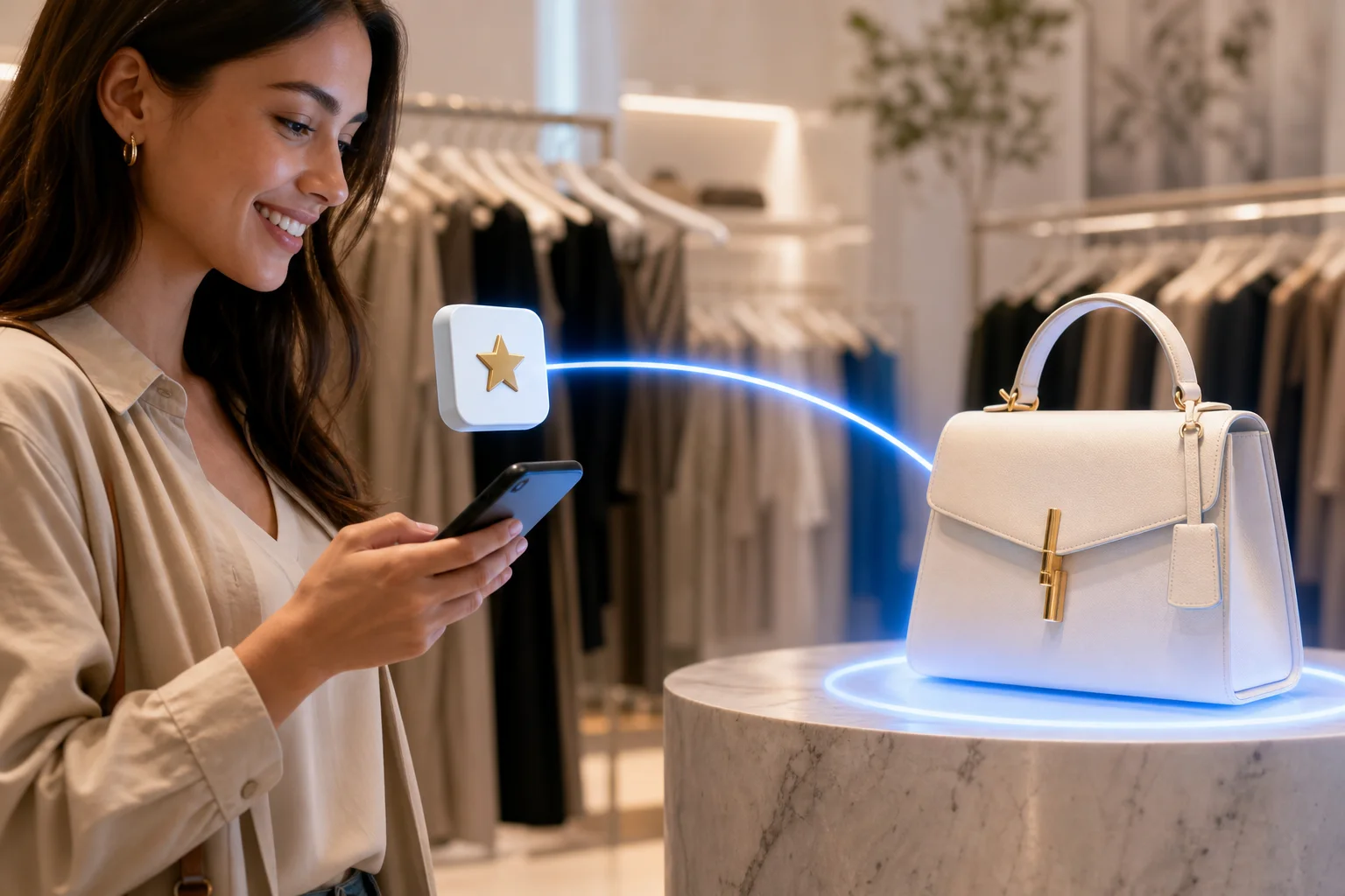 Result message encourages the next valuable retail action