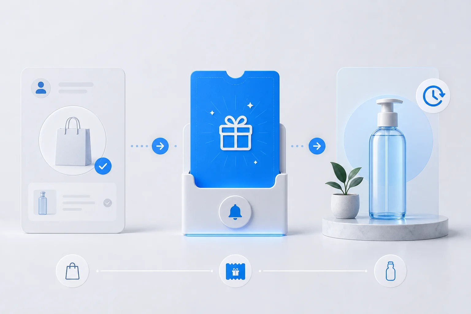 A personalized reward invitation linked to a previous purchase