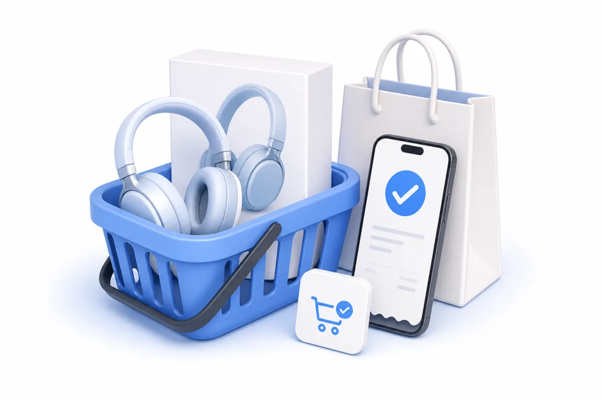 Customer purchase containing the featured retail product