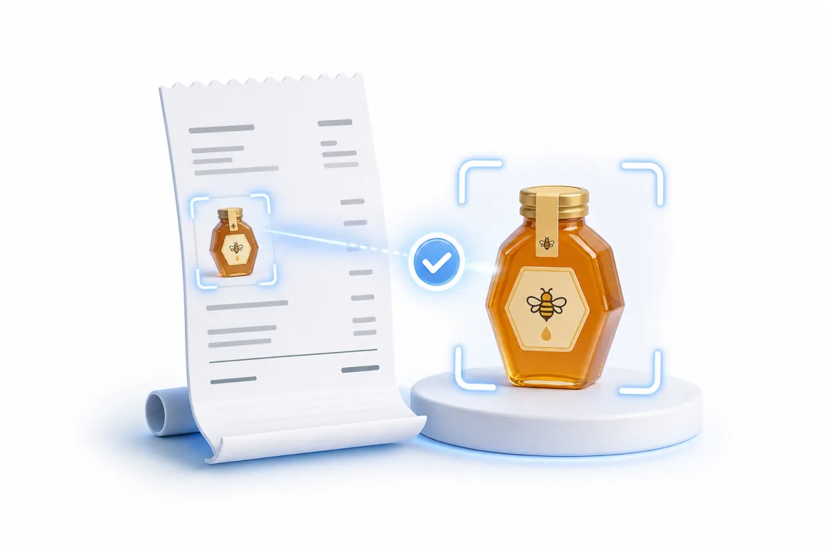 Featured product recognized from information on a submitted receipt