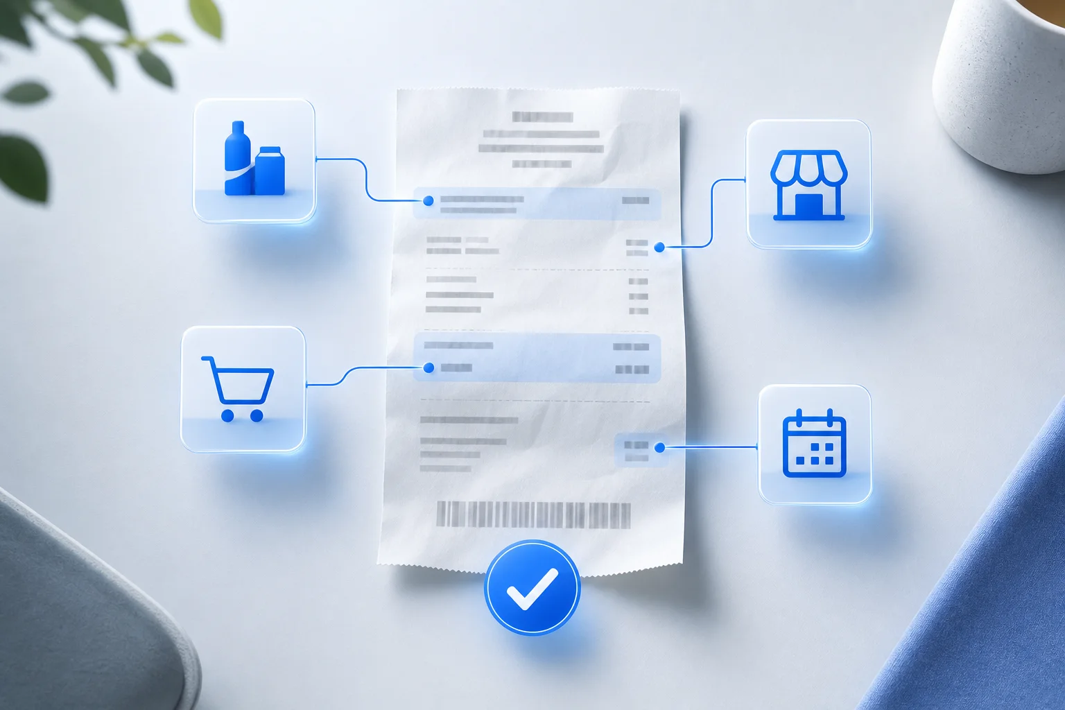Receipt connected to product, store, basket and campaign date checks