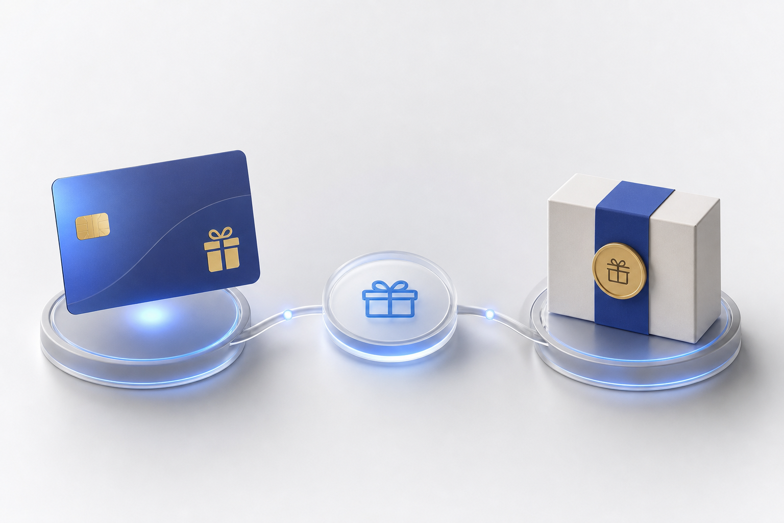 Partner points card connected to a reward