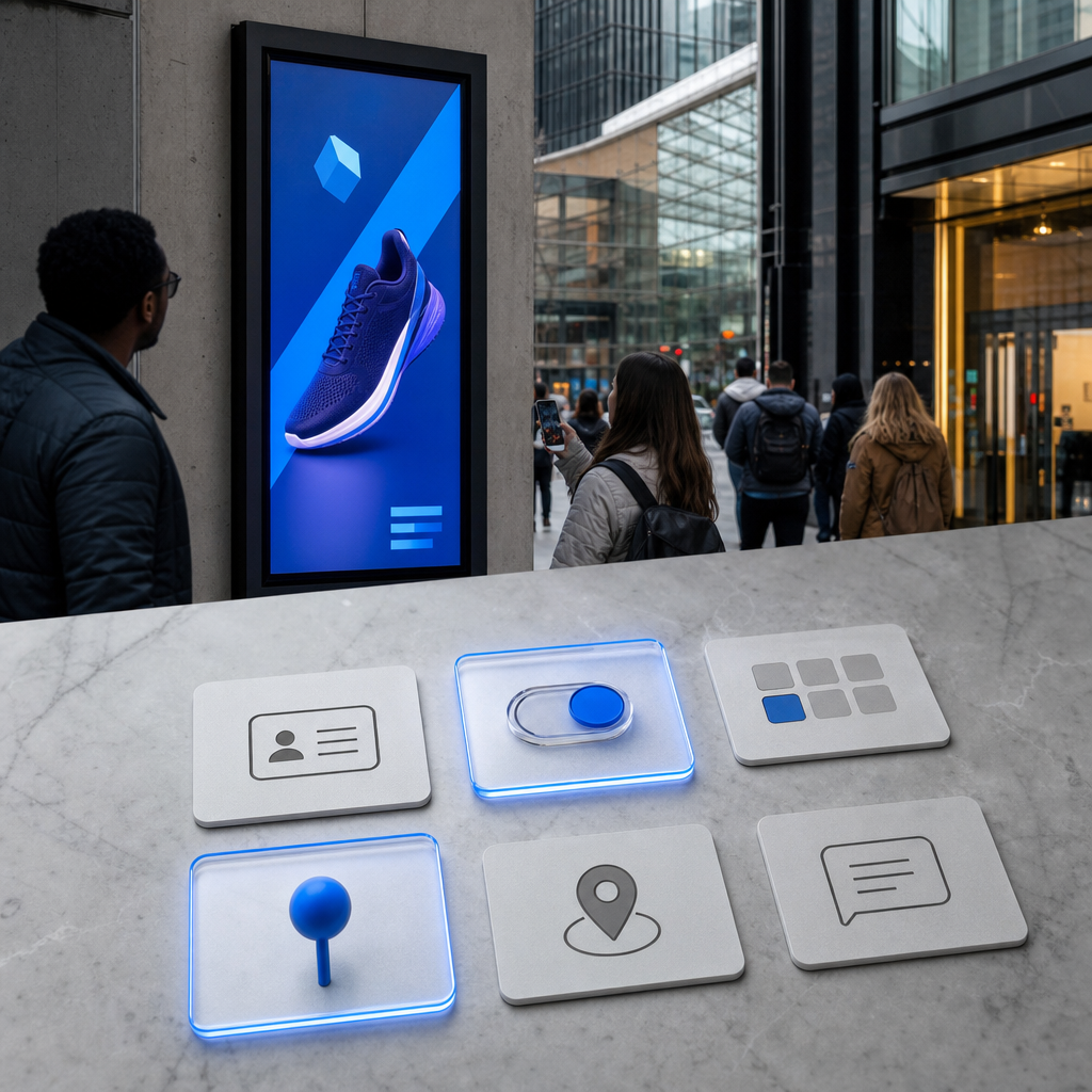 Outdoor campaign controls representing optional participant data categories.