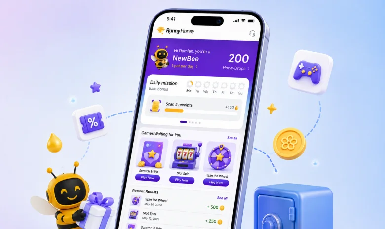 Private partner rewards portal with missions, games and reward balances