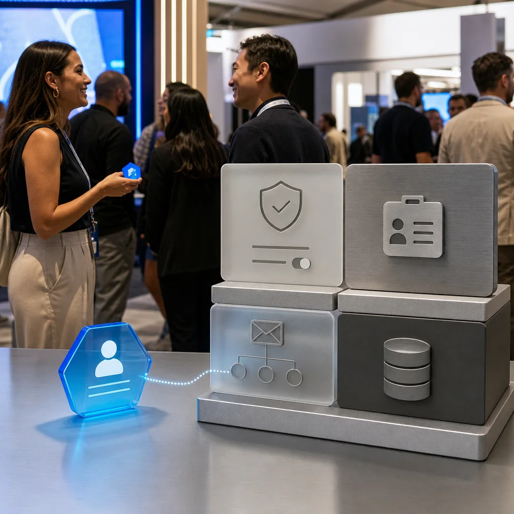 Event lead data supporting an existing sales and marketing technology stack