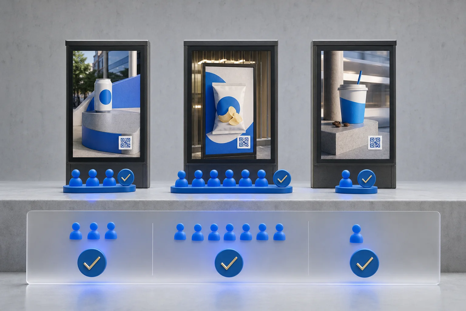 Outdoor advertising response performance compared across locations