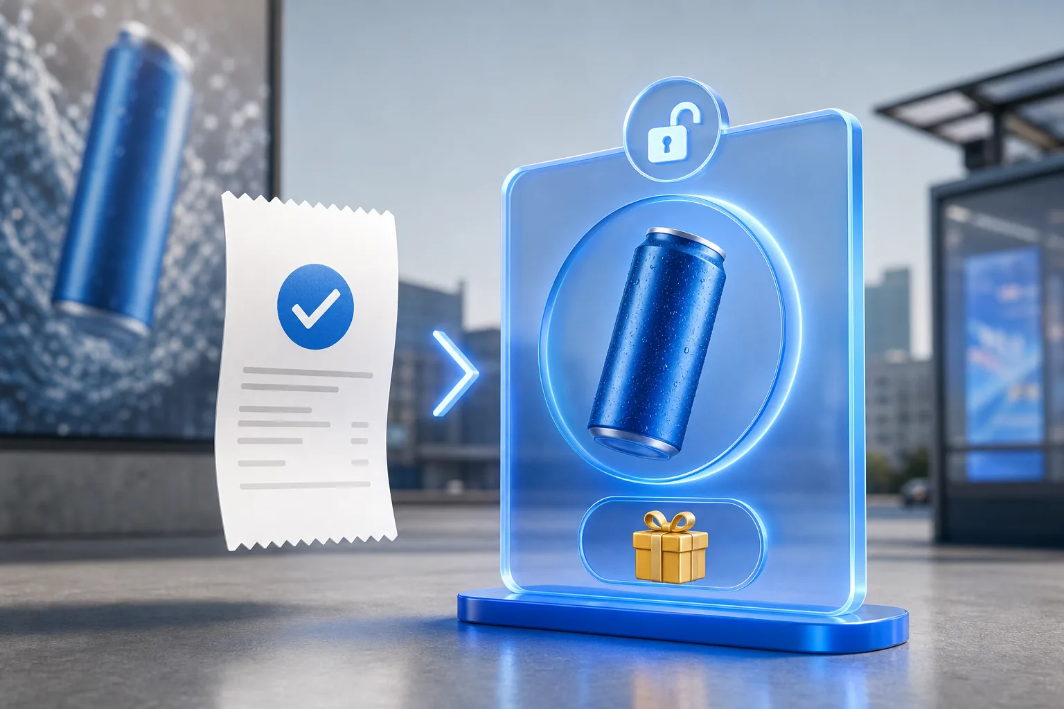 Verified product purchase unlocking a branded digital reward