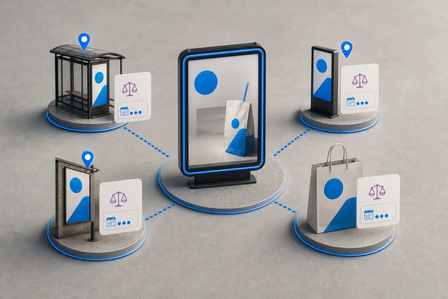 Outdoor promotion entry routes configured for several campaign markets