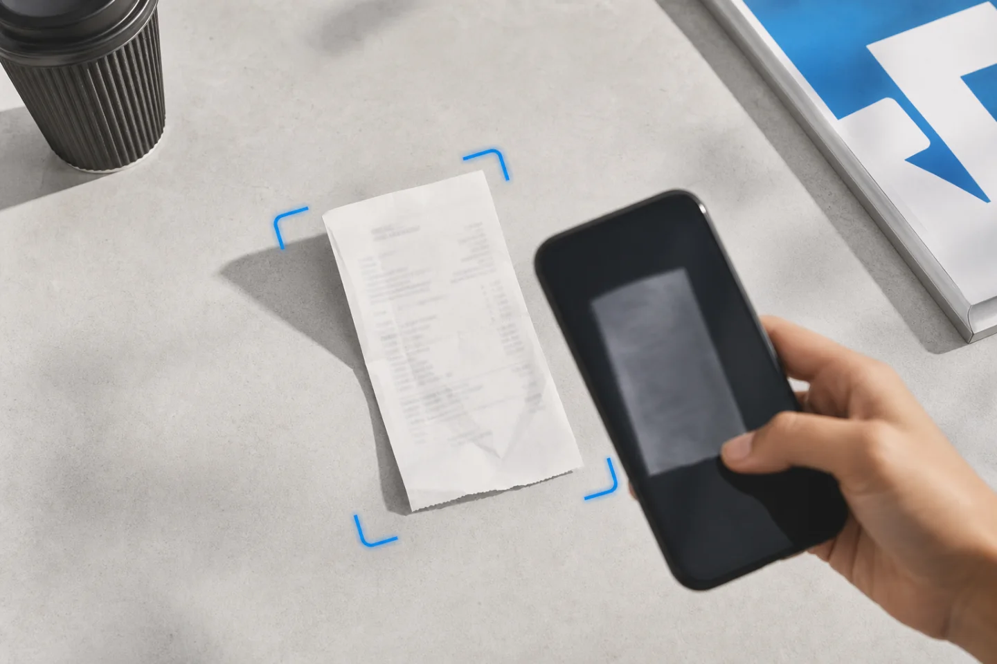 Customer photographing a retail receipt in the mobile promotion journey