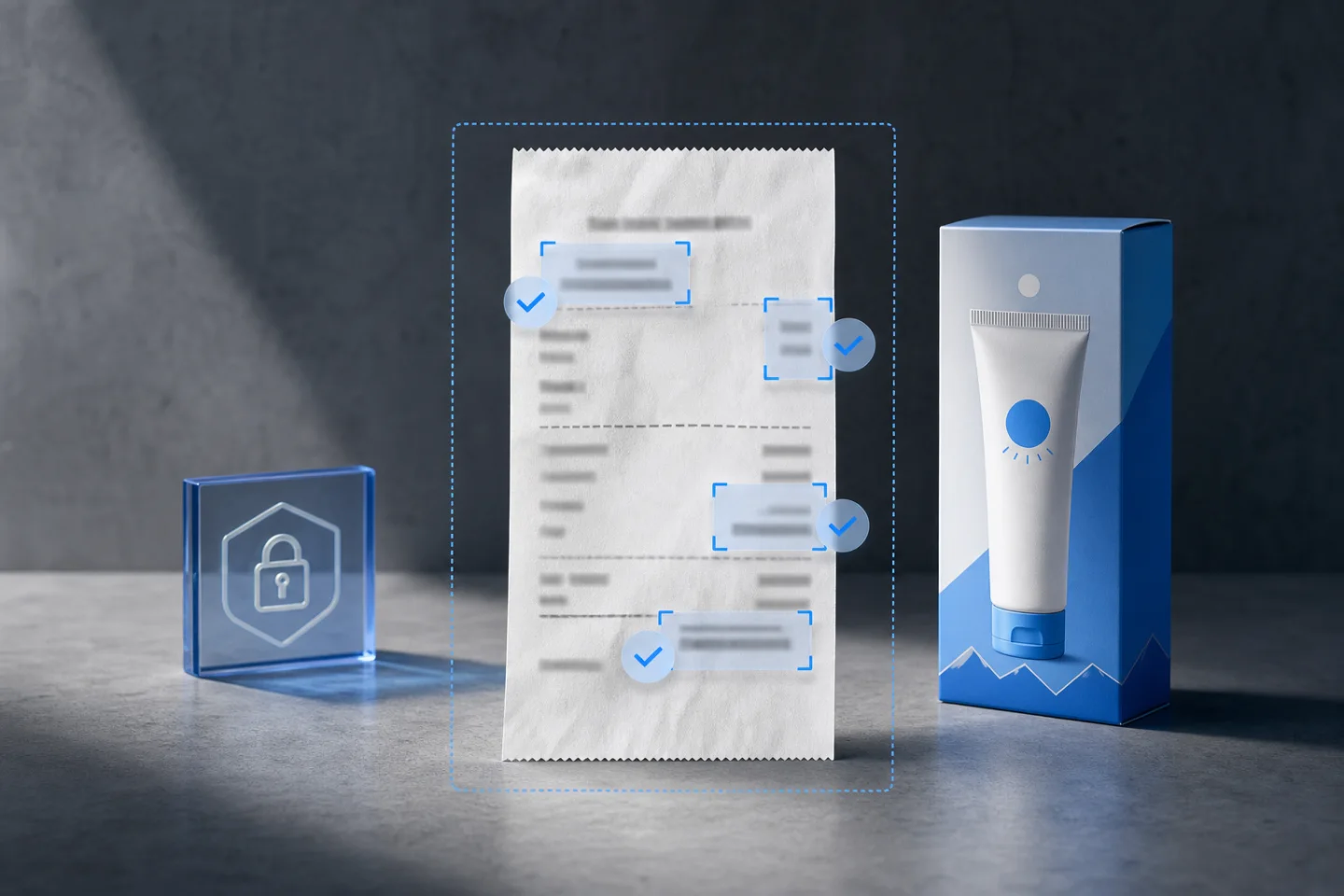 Receipt checked against product, retailer, date and spend conditions