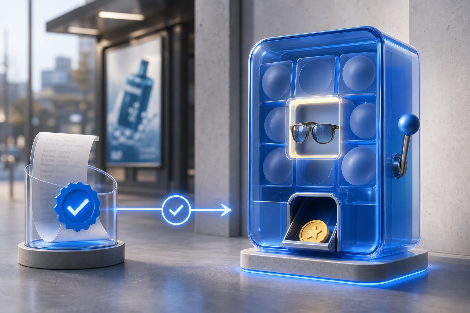 Verified receipt unlocking a branded reward experience